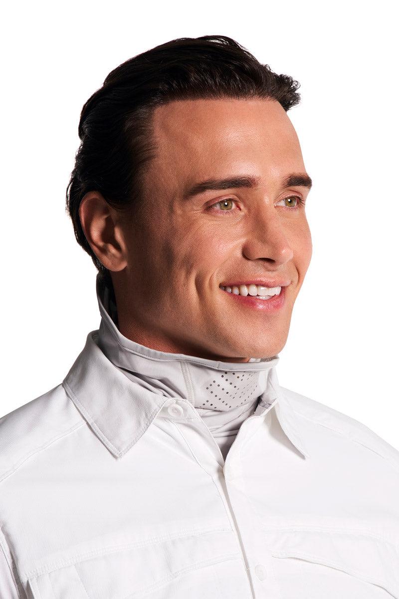 Coolibar Unisex MaxShield Fishing Gaiter | Sleek Grey