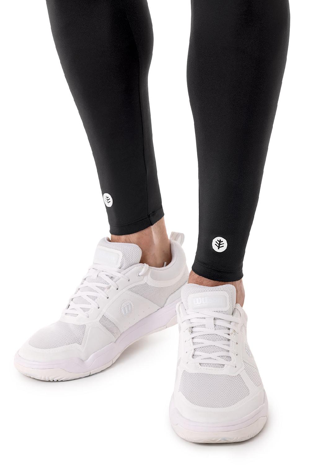 Coolibar Unisex Maxshield Performance Leg Sleeves | Black