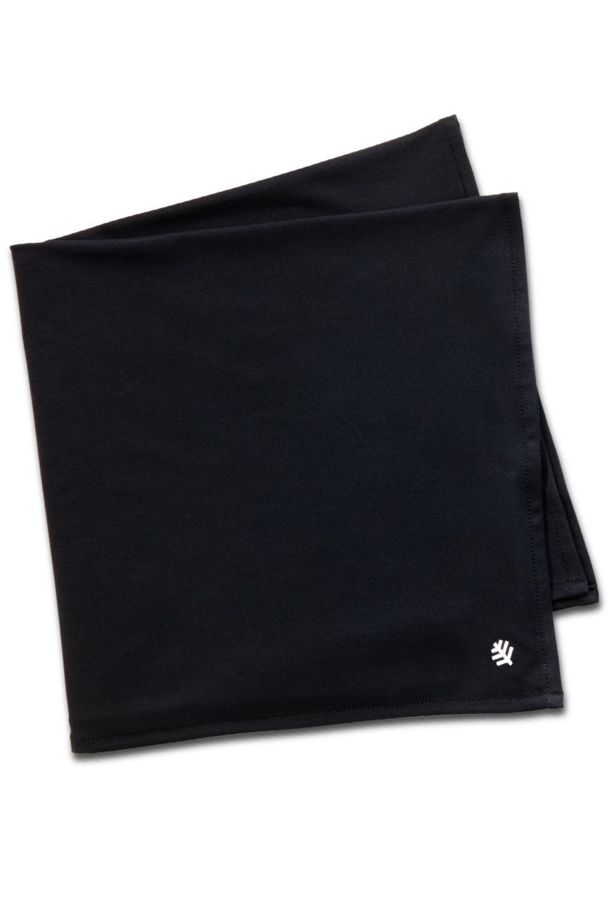 Coolibar Unisex Virasana Performance Sun Bandana | Black