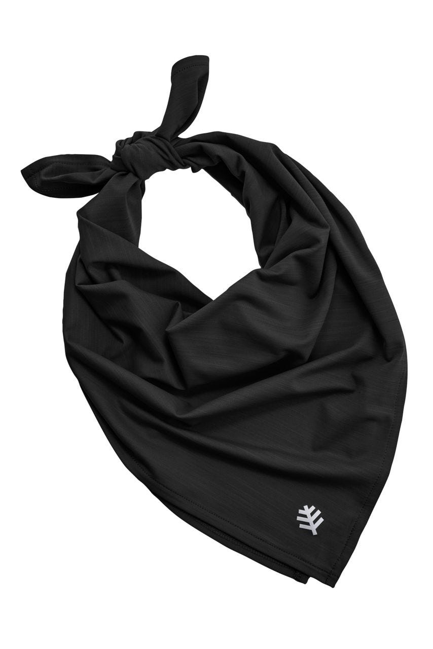 Coolibar Unisex Virasana Performance Sun Bandana | Black