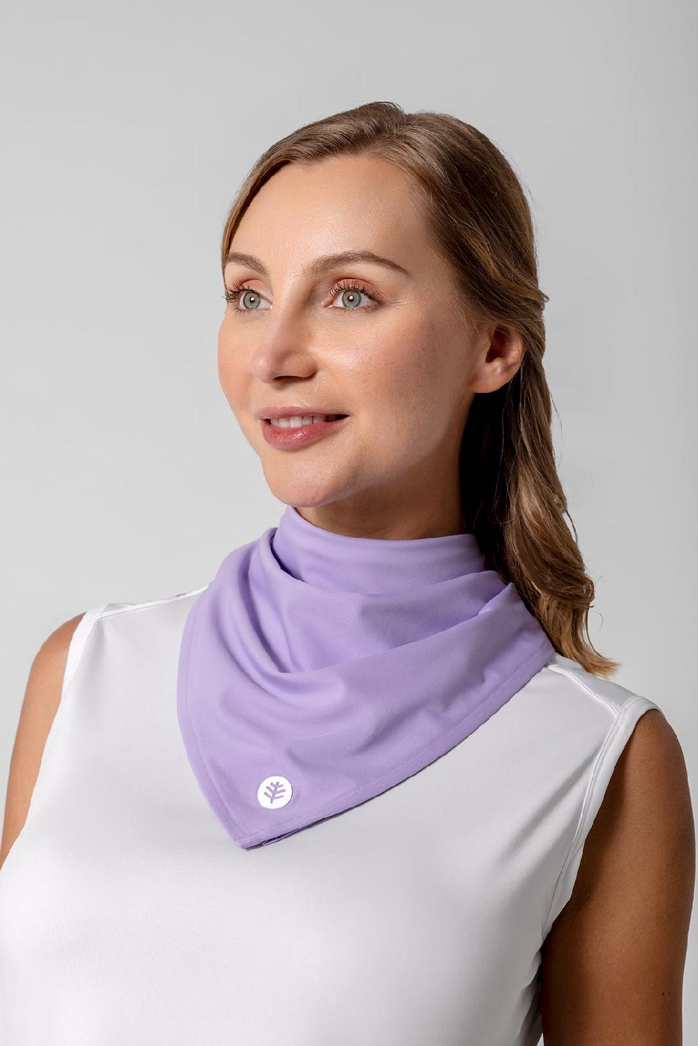Coolibar Unisex Virasana Performance Sun Bandana | Lavendula
