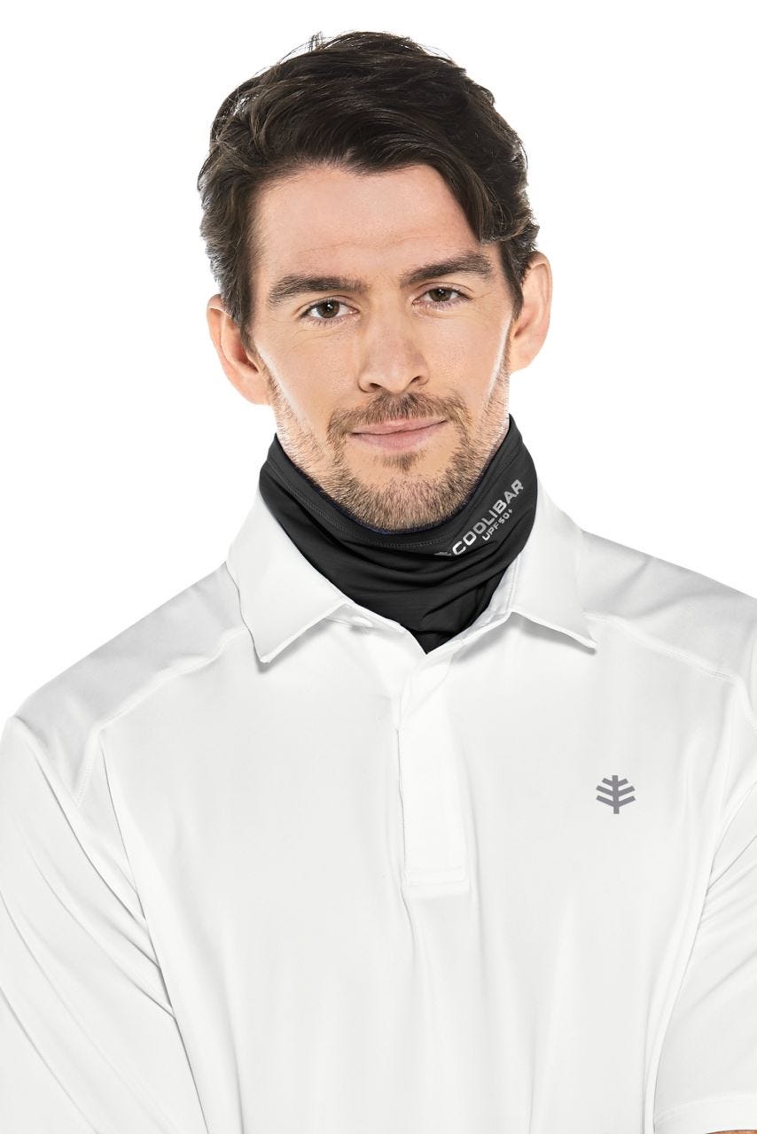 Coolibar Unisex Virasana Performance Sun Gaiter | Black