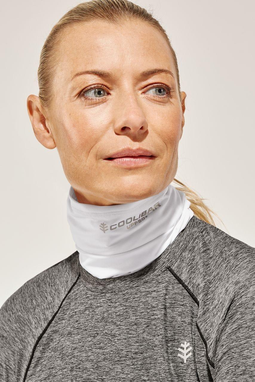 Coolibar Unisex Virasana Performance Sun Gaiter | White
