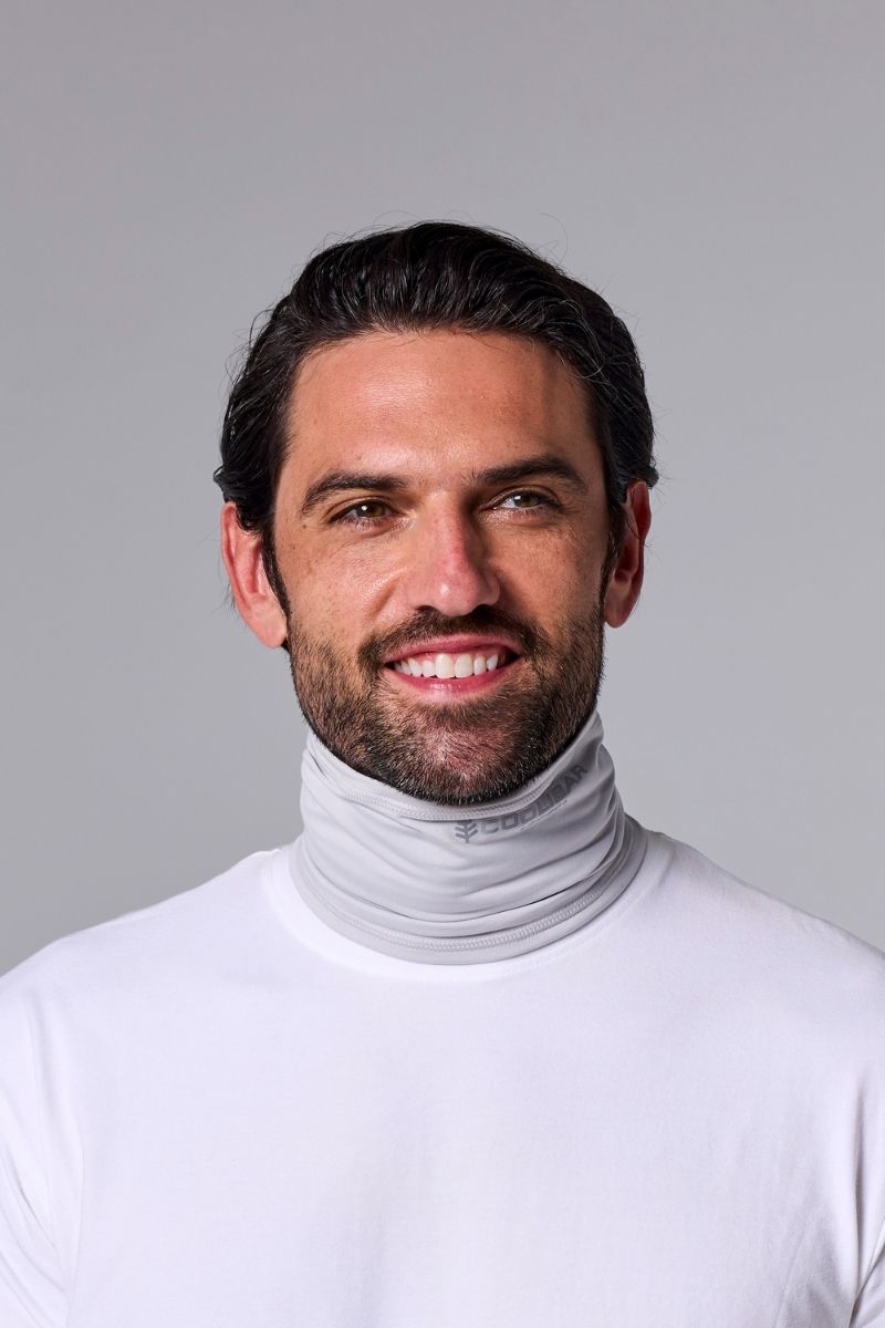 coolibar Unisex Virasana Performance Sun Gaiter | White