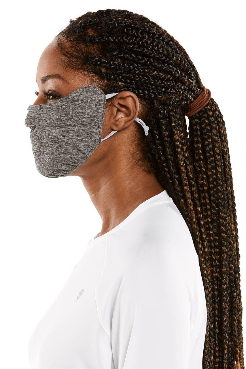 Coolibar Unisex Zenith UV Half Mask | Charcoal Heather