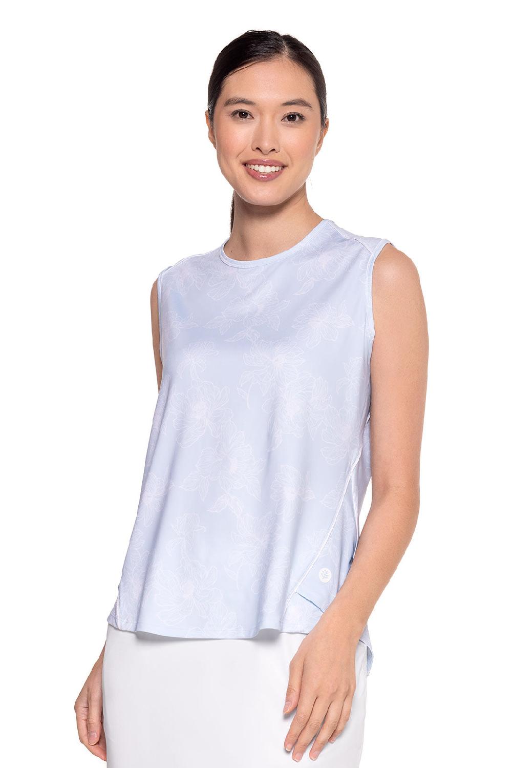 coolibar Women's Accelera Tank | Skyride Perfect Peony
