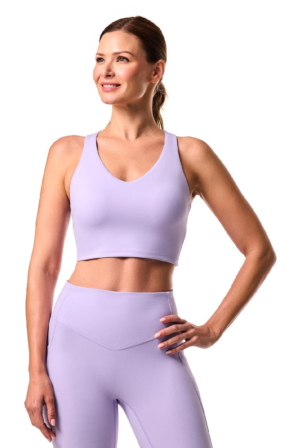 Coolibar Women's Ananda Long Line Sports Bra | Lavendula