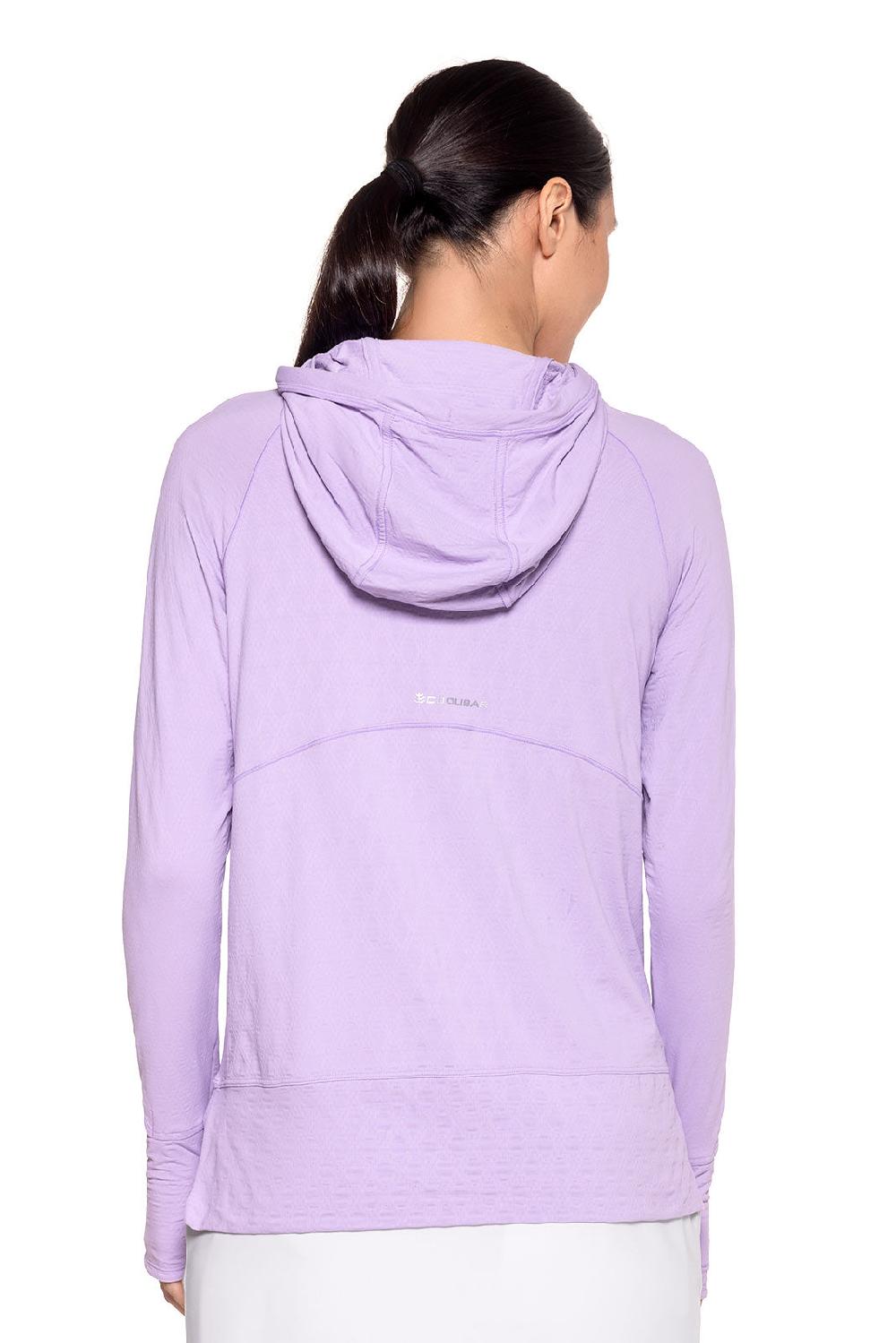 Coolibar Women's Arabella Hoodie | Lavendula Diamond Jacquard
