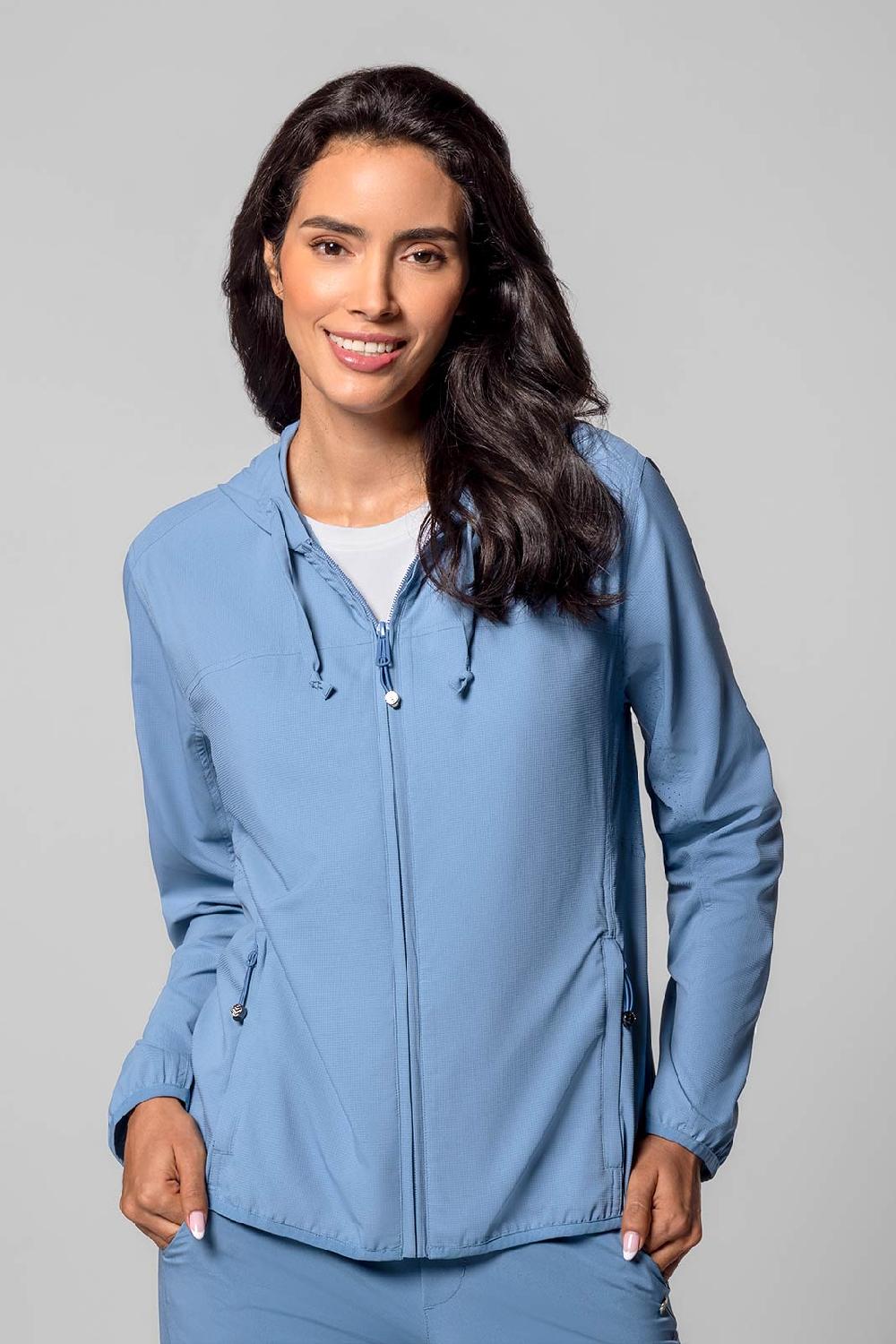 coolibar Women's Arcadian Packable Sunblock Jacket | Blue Dusk