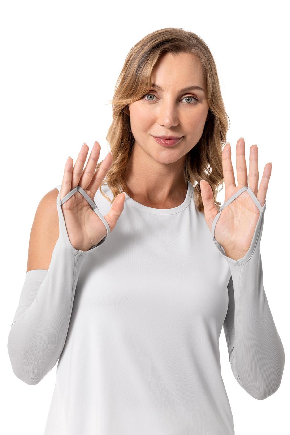 Coolibar Women's Backspin Performance Sleeves | Sleek Grey