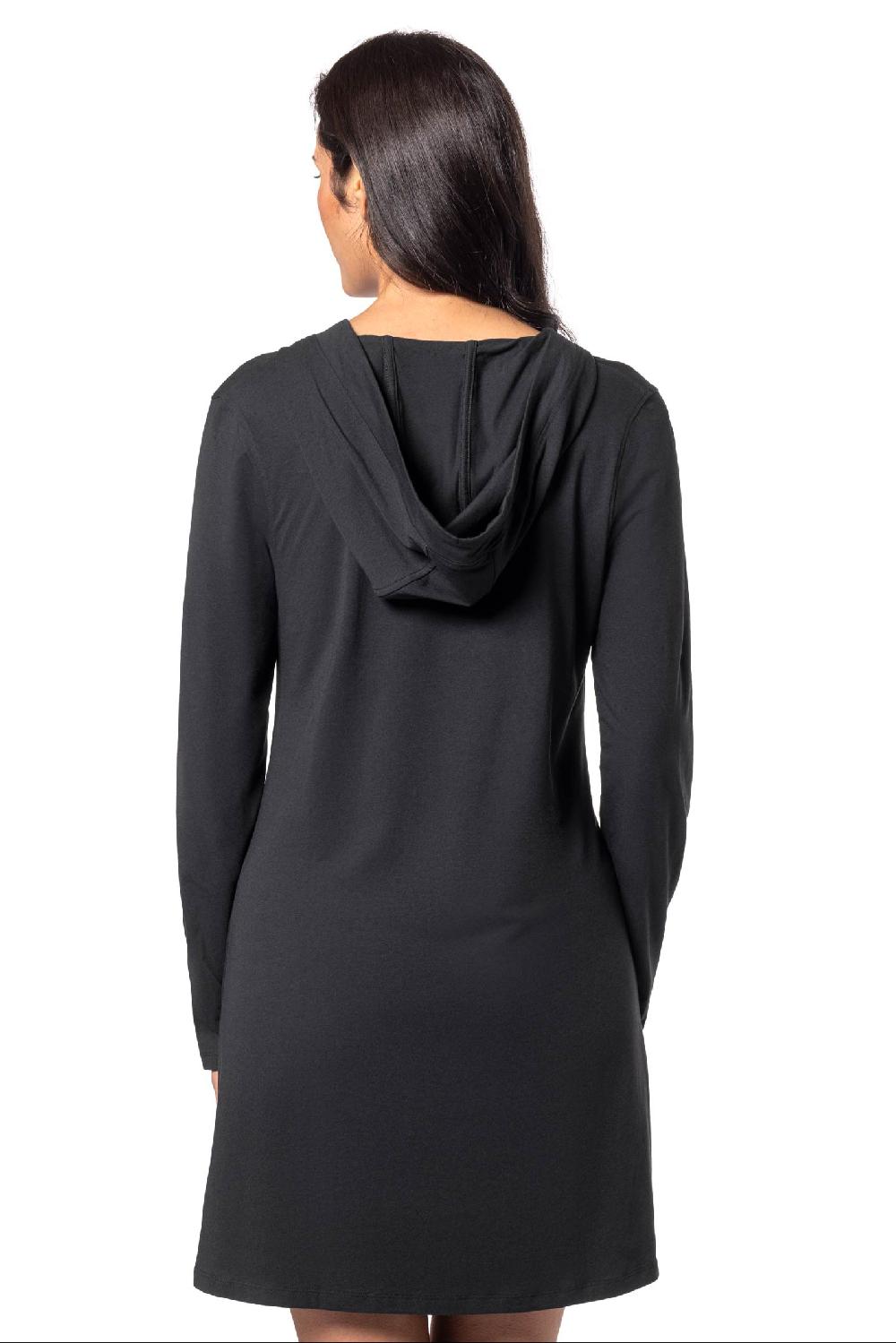 Coolibar Women's Catalina Beach Cover-Up Dress | Black