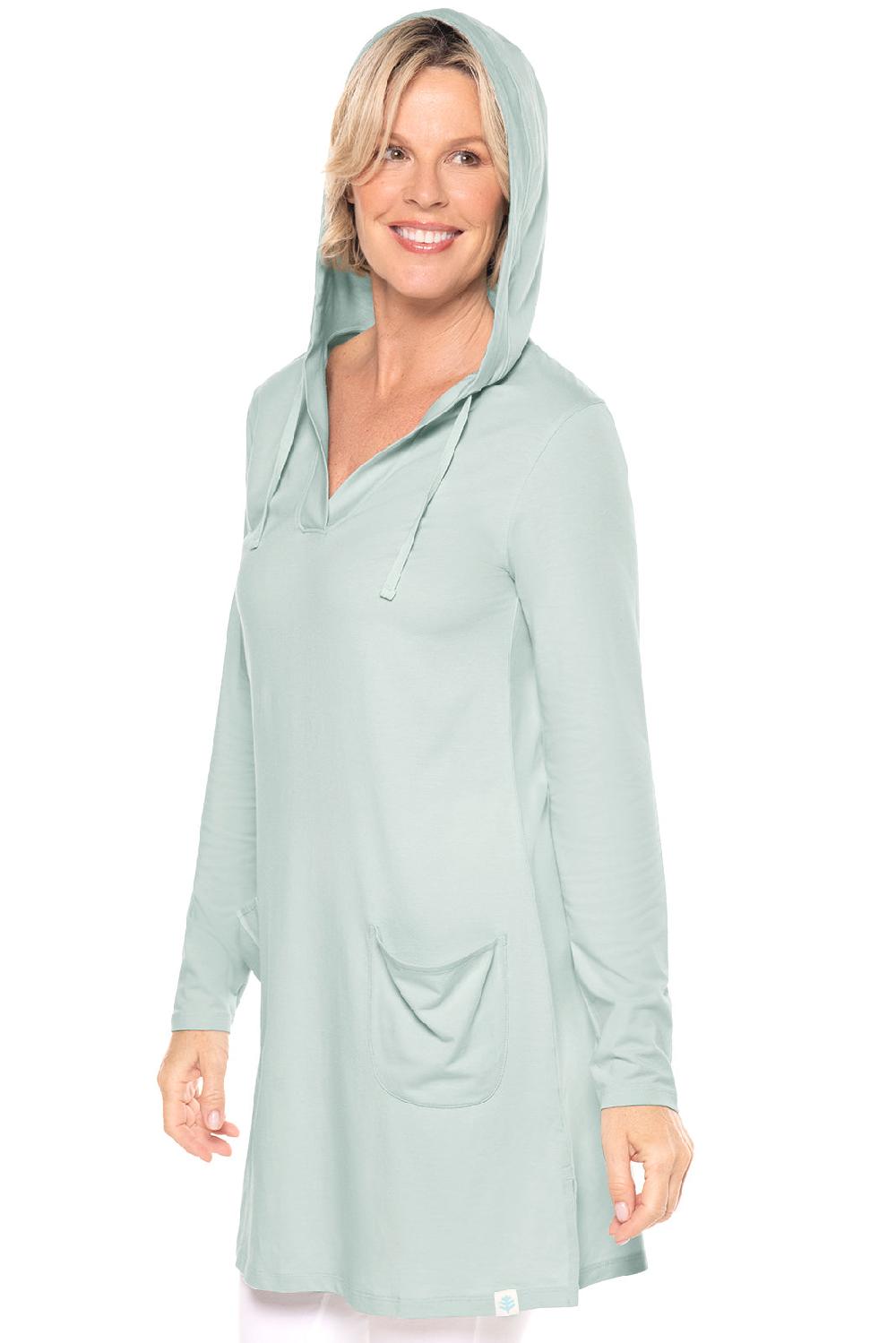 Coolibar Women's Catalina Beach Cover-Up Dress | Misty Aqua