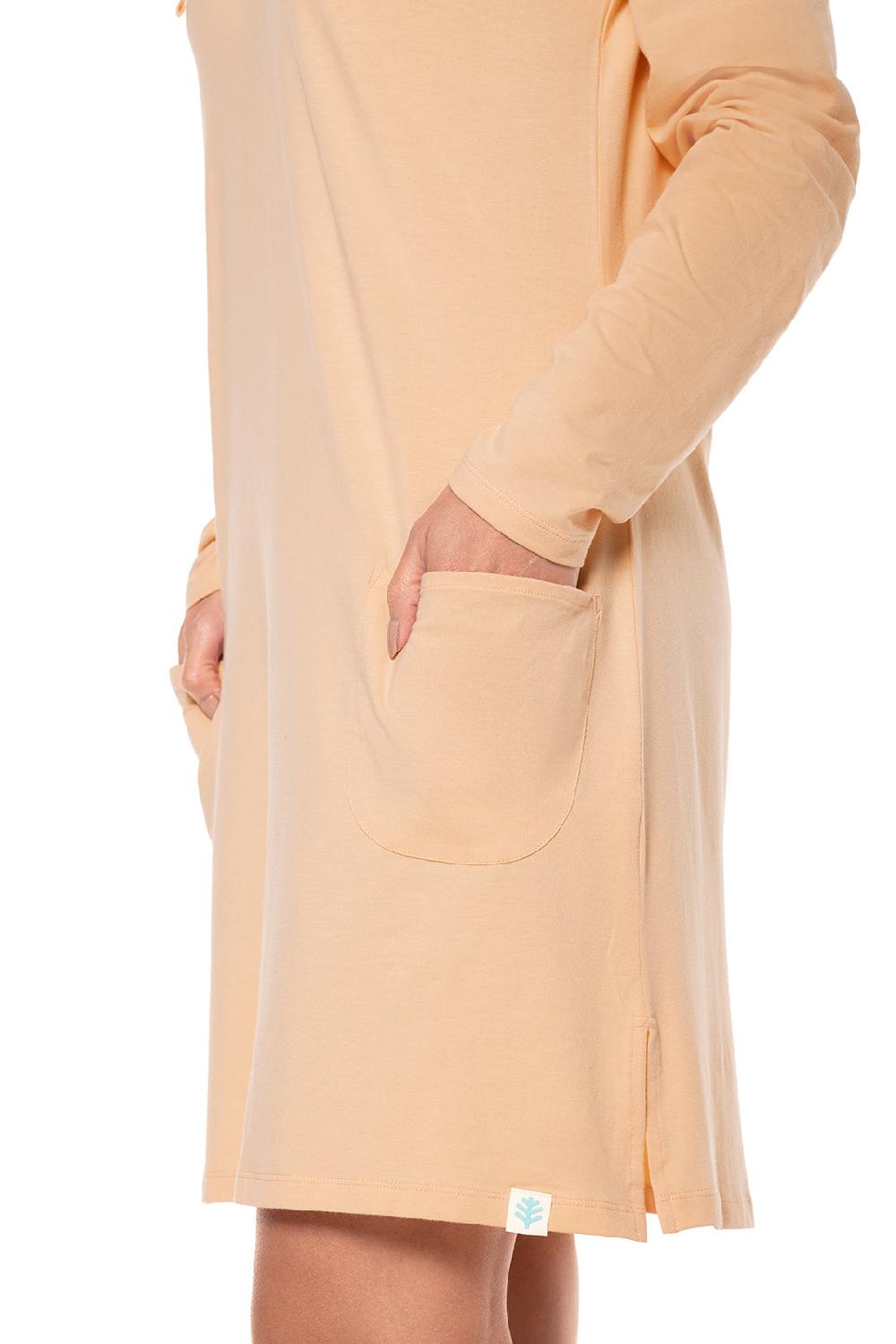 Coolibar Women's Catalina Beach Cover-Up Dress | Peach Fuzz