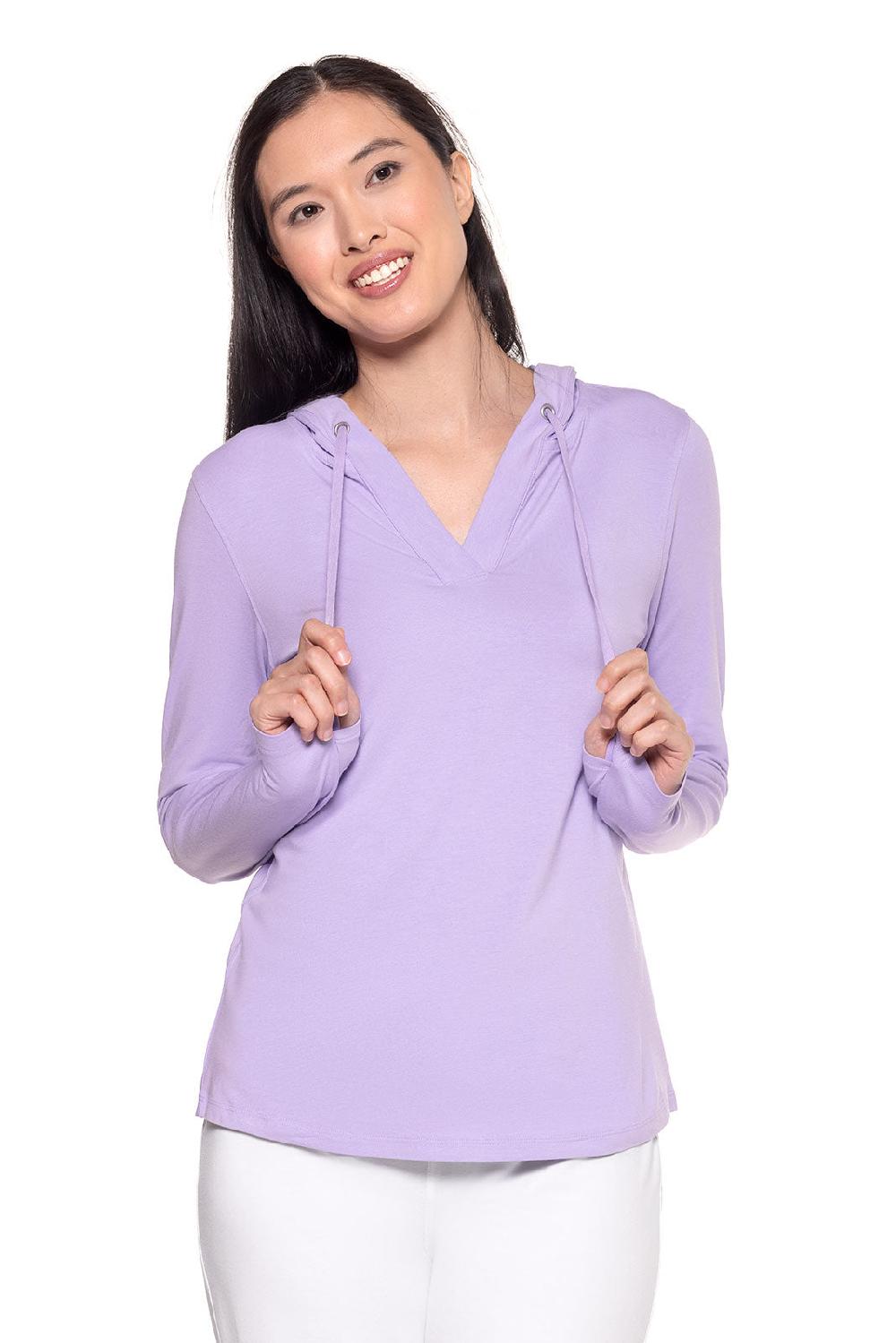 coolibar Women's Catalina Hoodie Tunic Top | Lavendula