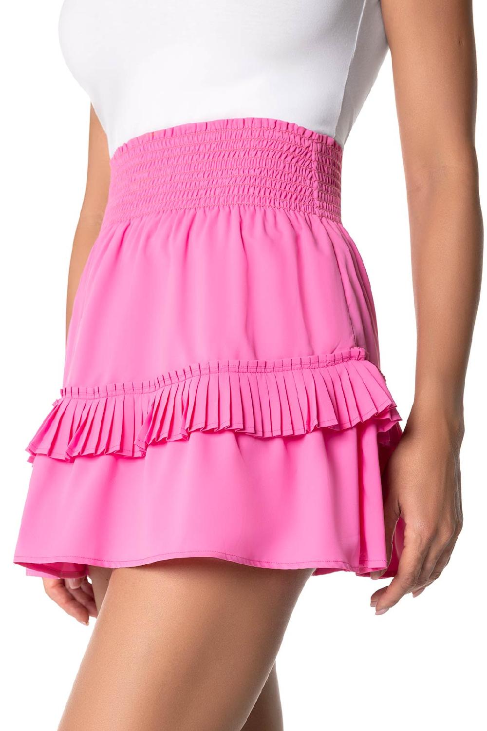 Coolibar Women's Charlotte Bay Ruffle Skirt | Tulip Pink