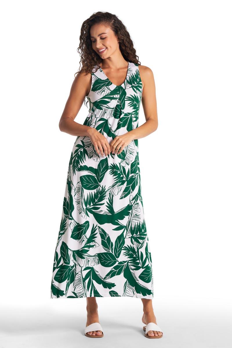 Coolibar Women's Coco Walk Maxi Dress | Eden Palm Paradise