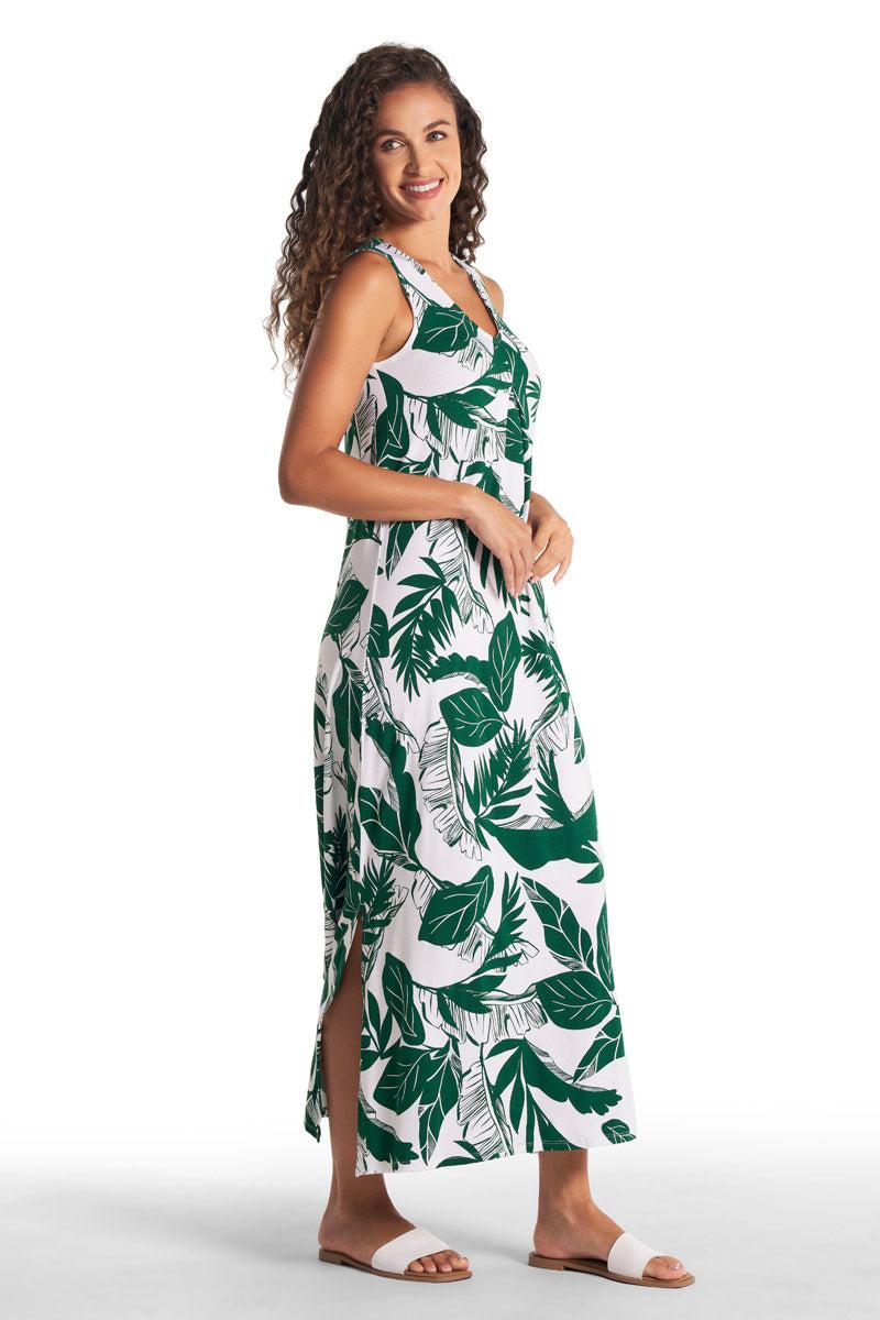 Coolibar Women's Coco Walk Maxi Dress | Eden Palm Paradise