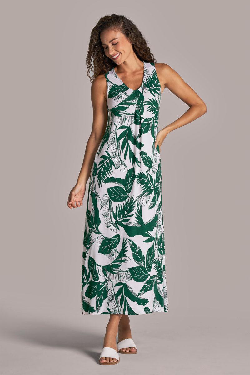 coolibar Women's Coco Walk Maxi Dress | Eden Palm Paradise