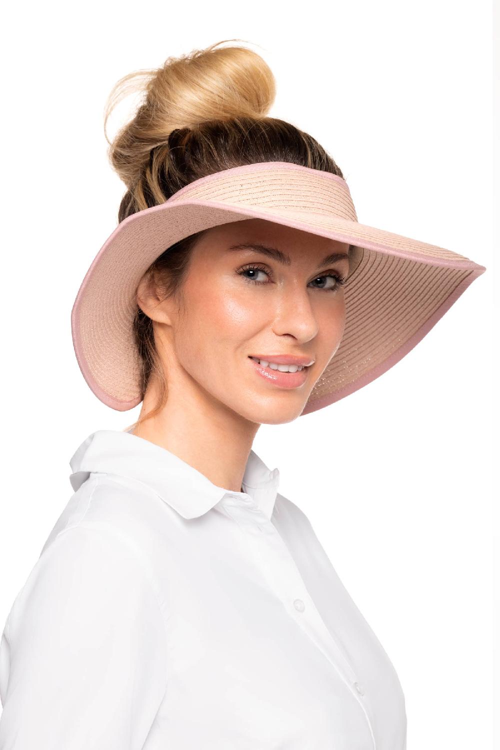 coolibar Women's Coolibar Rolled Packable Braid Visor | Primrose