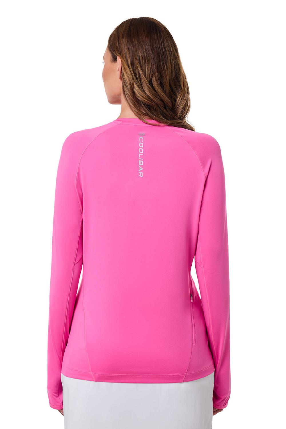 Coolibar Women's Devi Long Sleeve Fitness T-Shirt | Tulip Pink