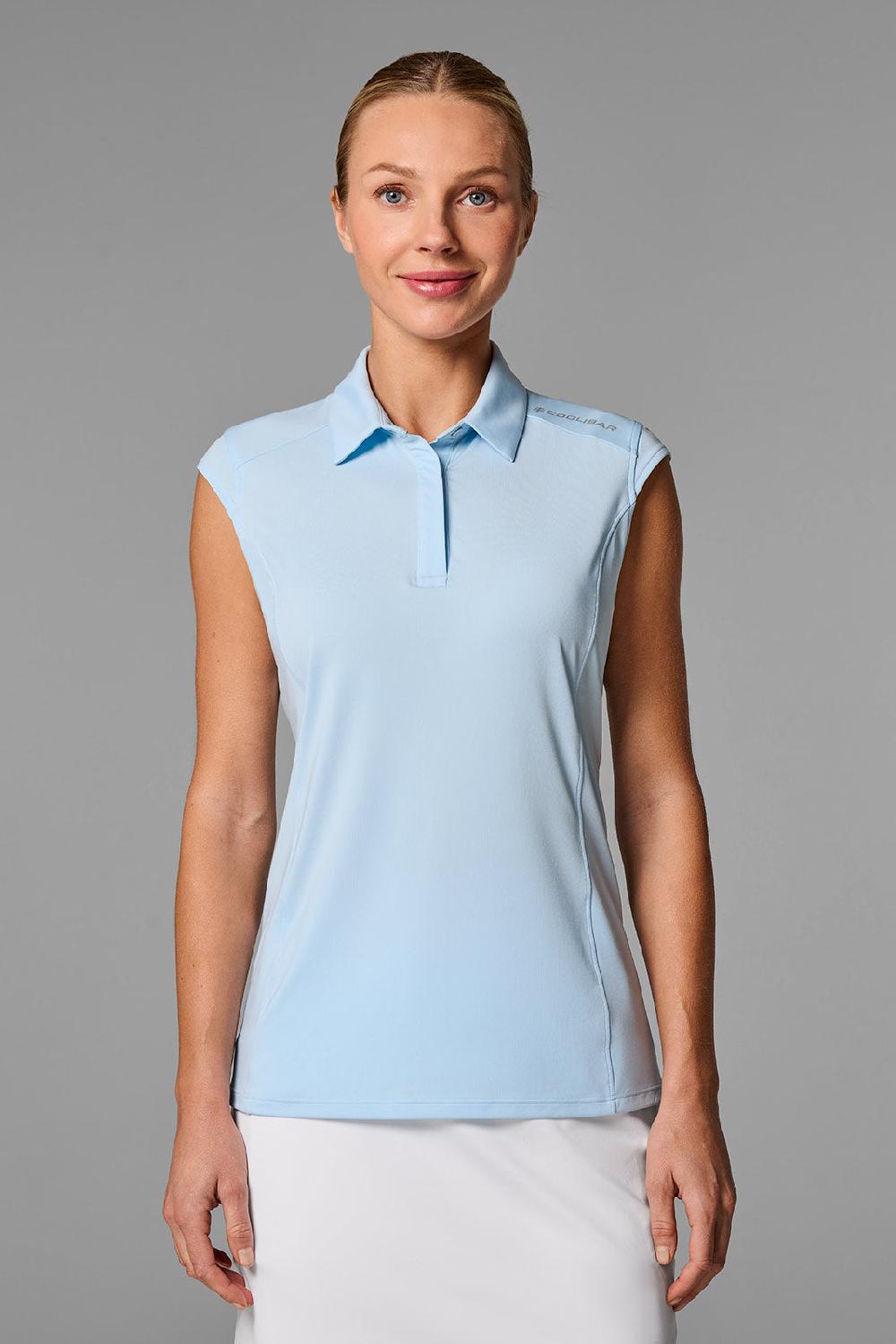 coolibar Women's Dew-Sweeper Sleeveless Polo | Skyride