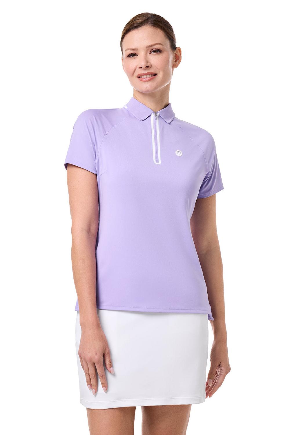 Coolibar Women's Double Eagle Short Sleeve Polo | Lavendula