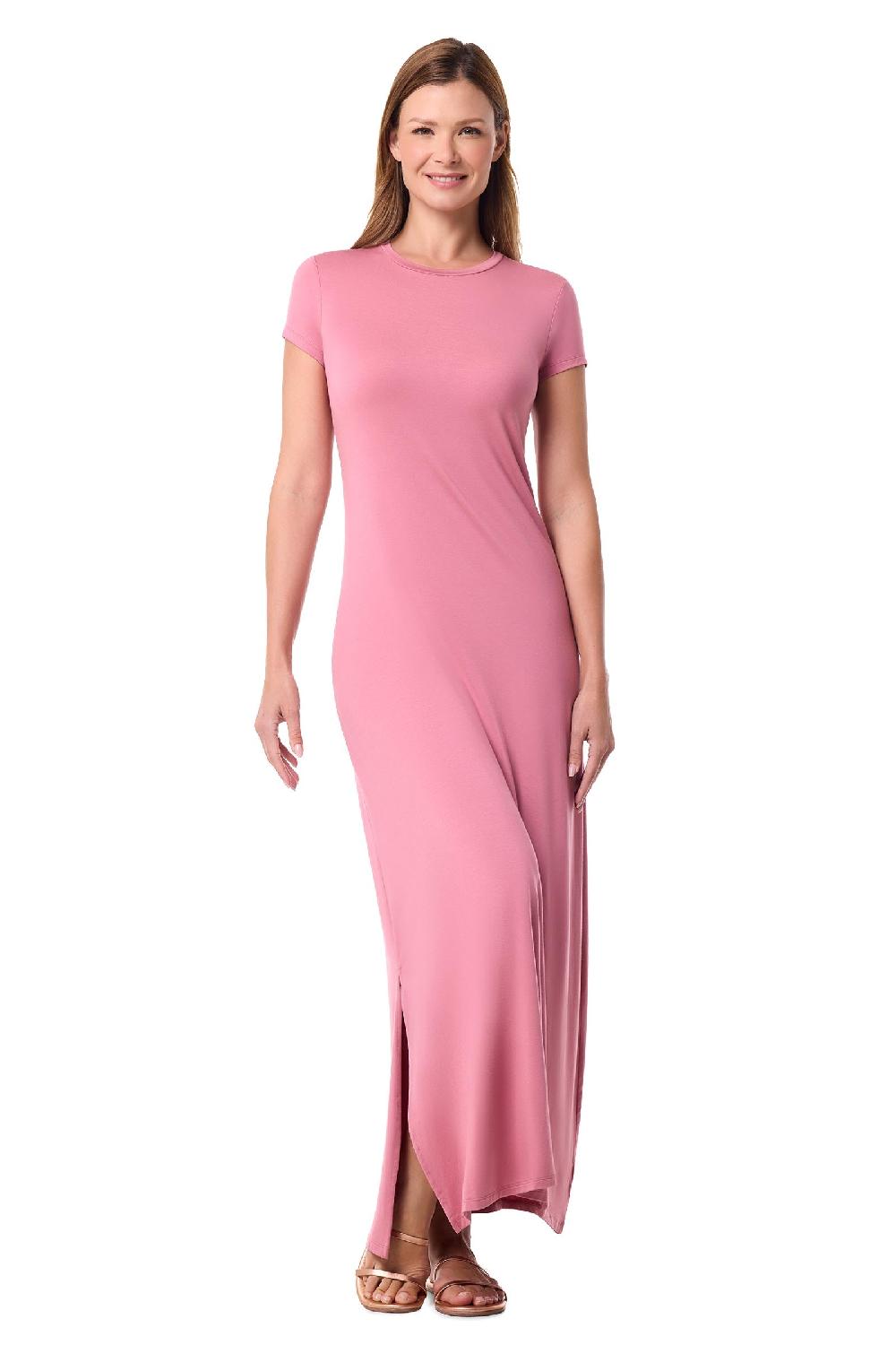 Coolibar Women's Dounelle Maxi Dress | Terracotta Rose