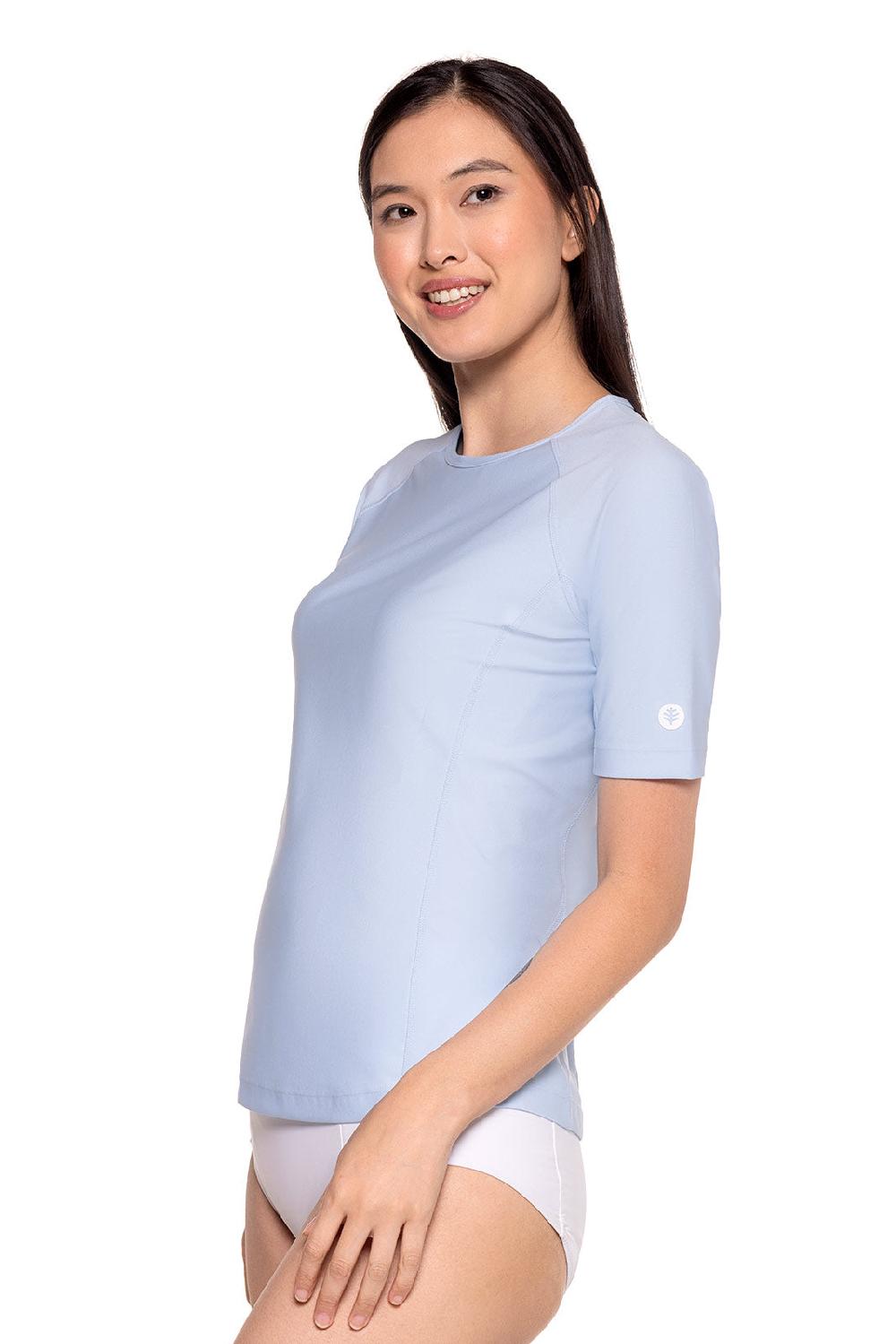 Coolibar Women's Hightide Short Sleeve Swim Shirt | Skyride
