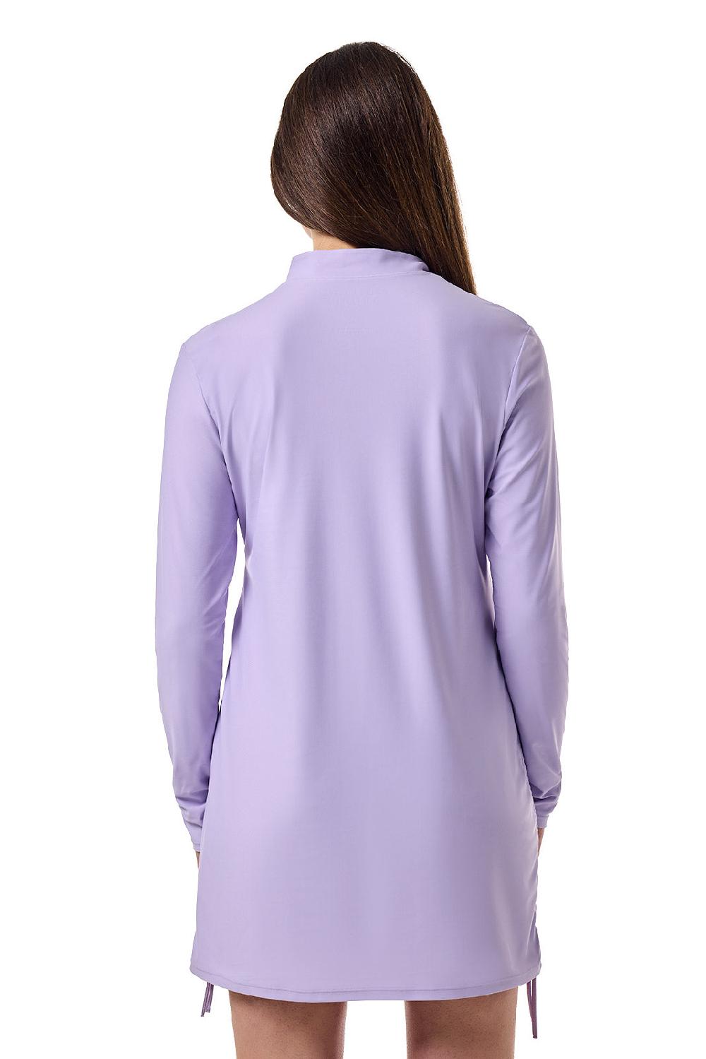 Coolibar Women's Key Biscayne Ruche Swim Top | Lavendula