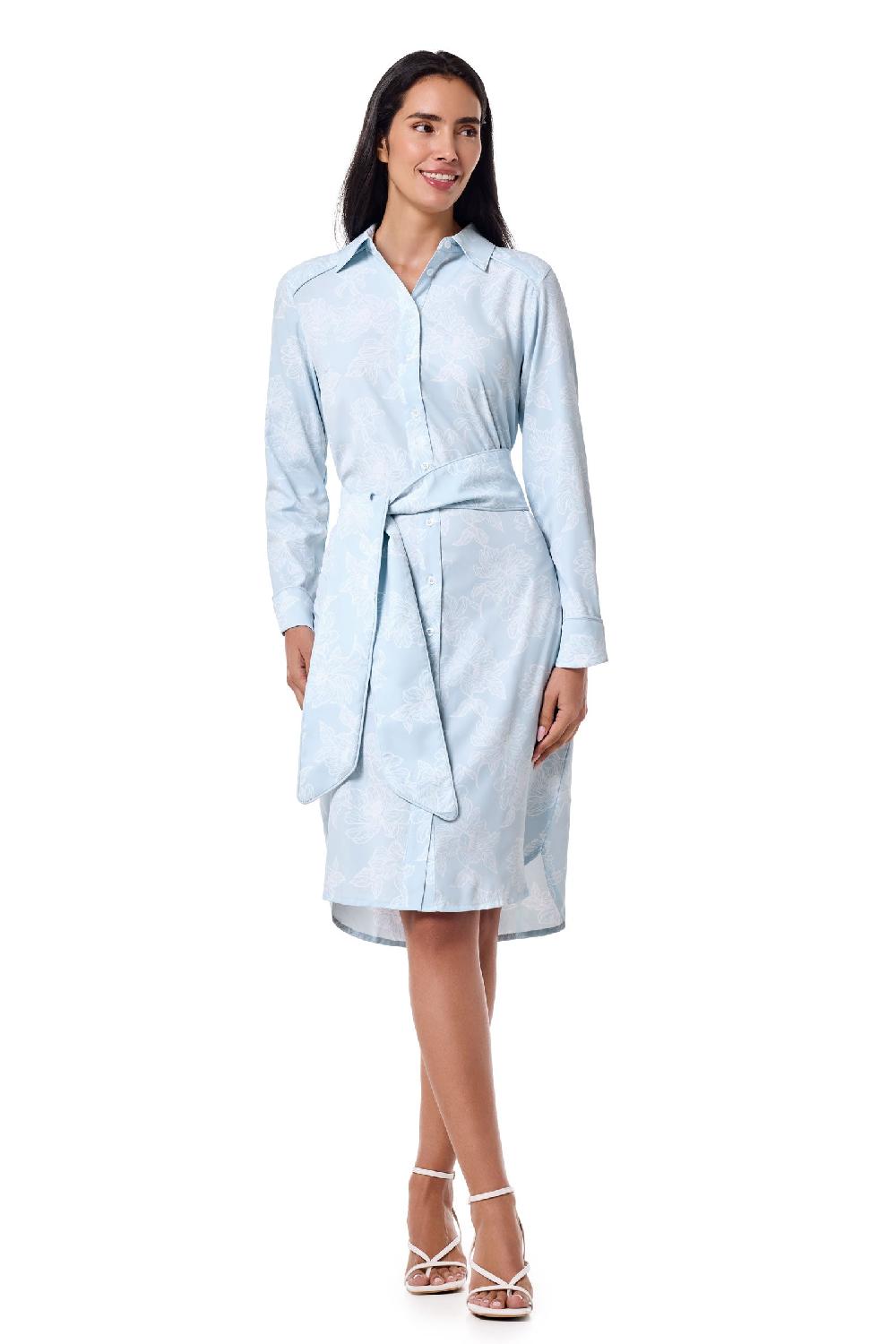 Coolibar Women's Kitts Shirt Dress | Skyride Perfect Peony