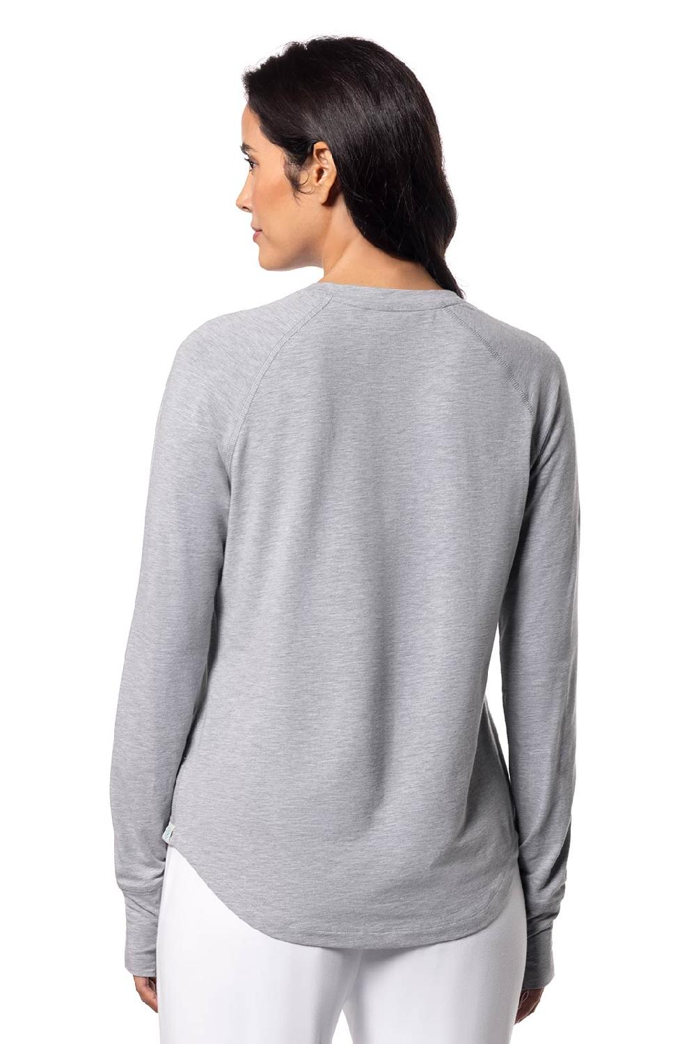 Coolibar Women's LumaLeo Long Sleeve T-Shirt | Grey Heather