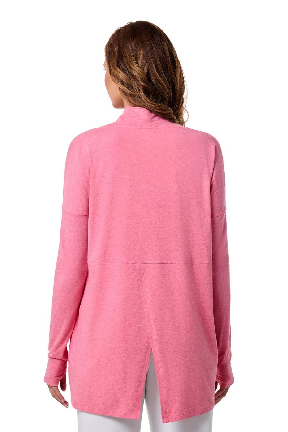 Coolibar Women's LumaLeo Sun Wrap | Flamingo Pink Heather