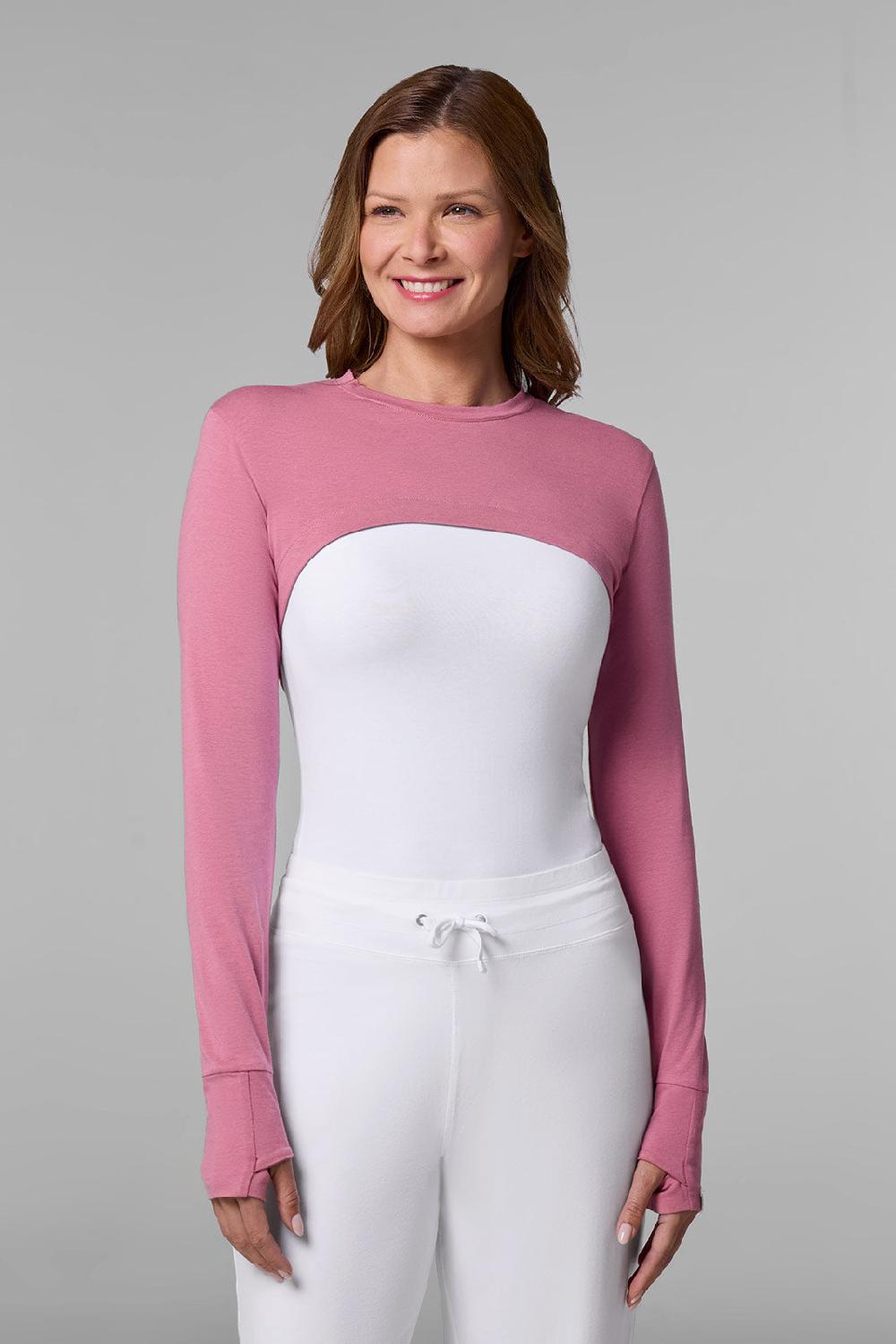 coolibar Women's Luna Pullover Shrug | Terracotta Rose