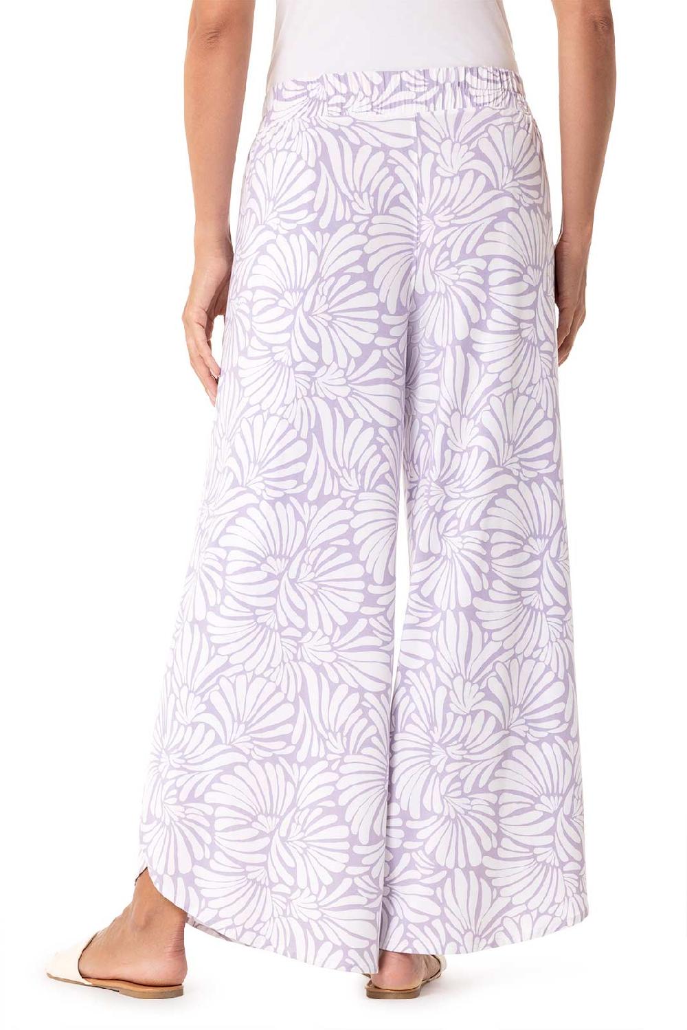 Coolibar Women's Lynsu Wide Leg Pants | Lavendula Sea Fan