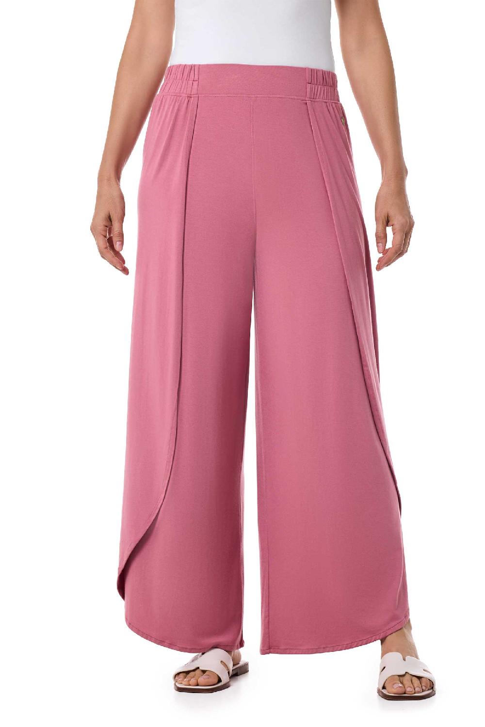 Coolibar Women's Lynsu Wide Leg Pants | Terracotta Rose