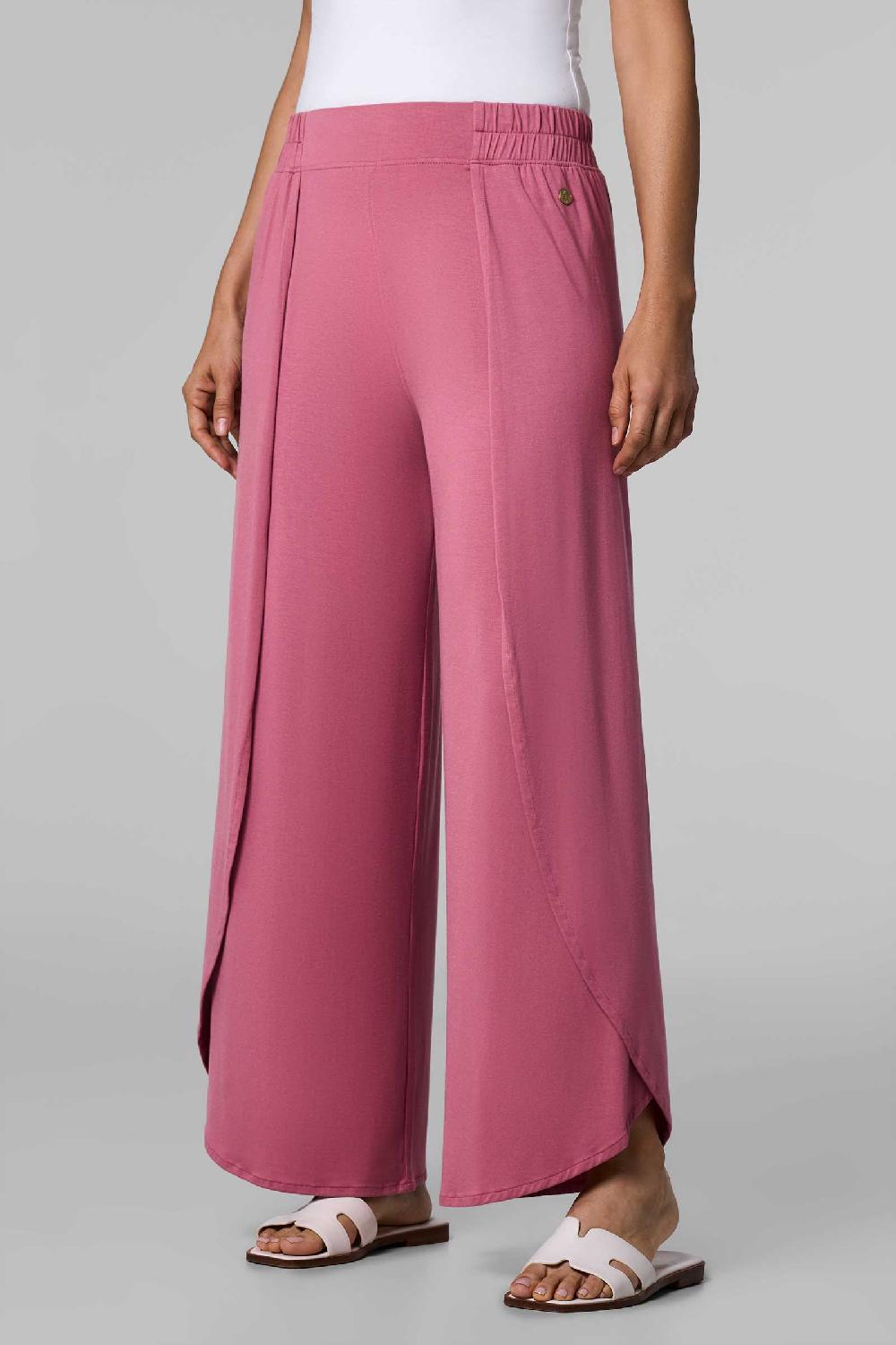 coolibar Women's Lynsu Wide Leg Pants | Terracotta Rose