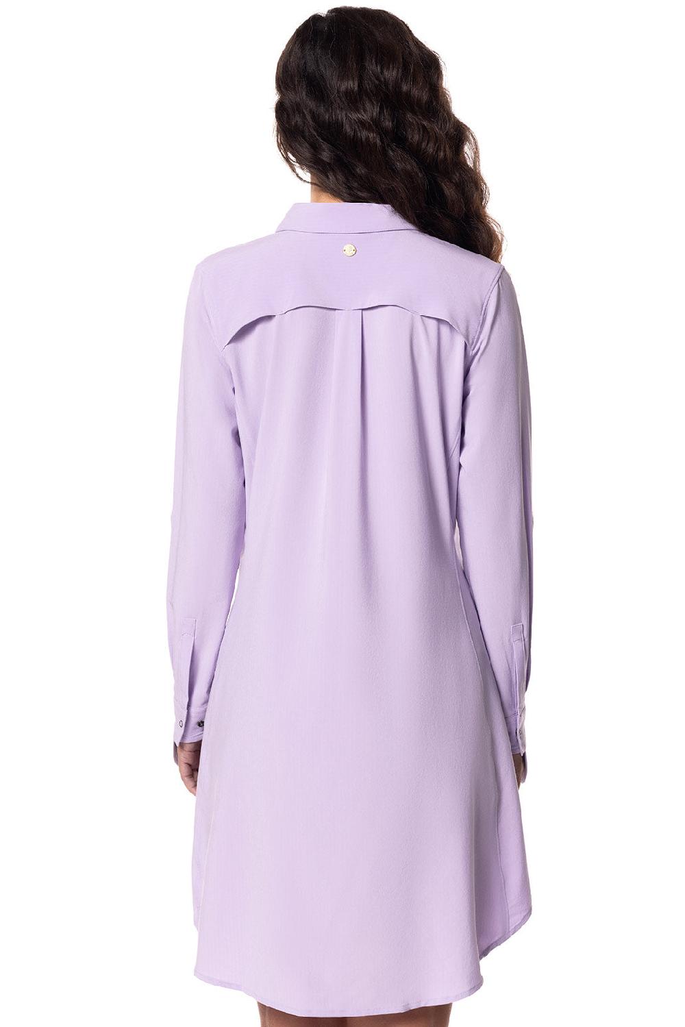 Coolibar Women's Malta Travel Dress | Lavendula Stripe