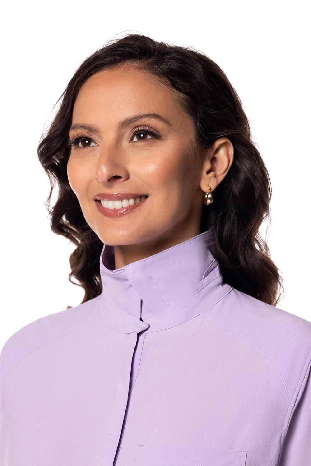 Coolibar Women's Malta Travel Dress | Lavendula Stripe