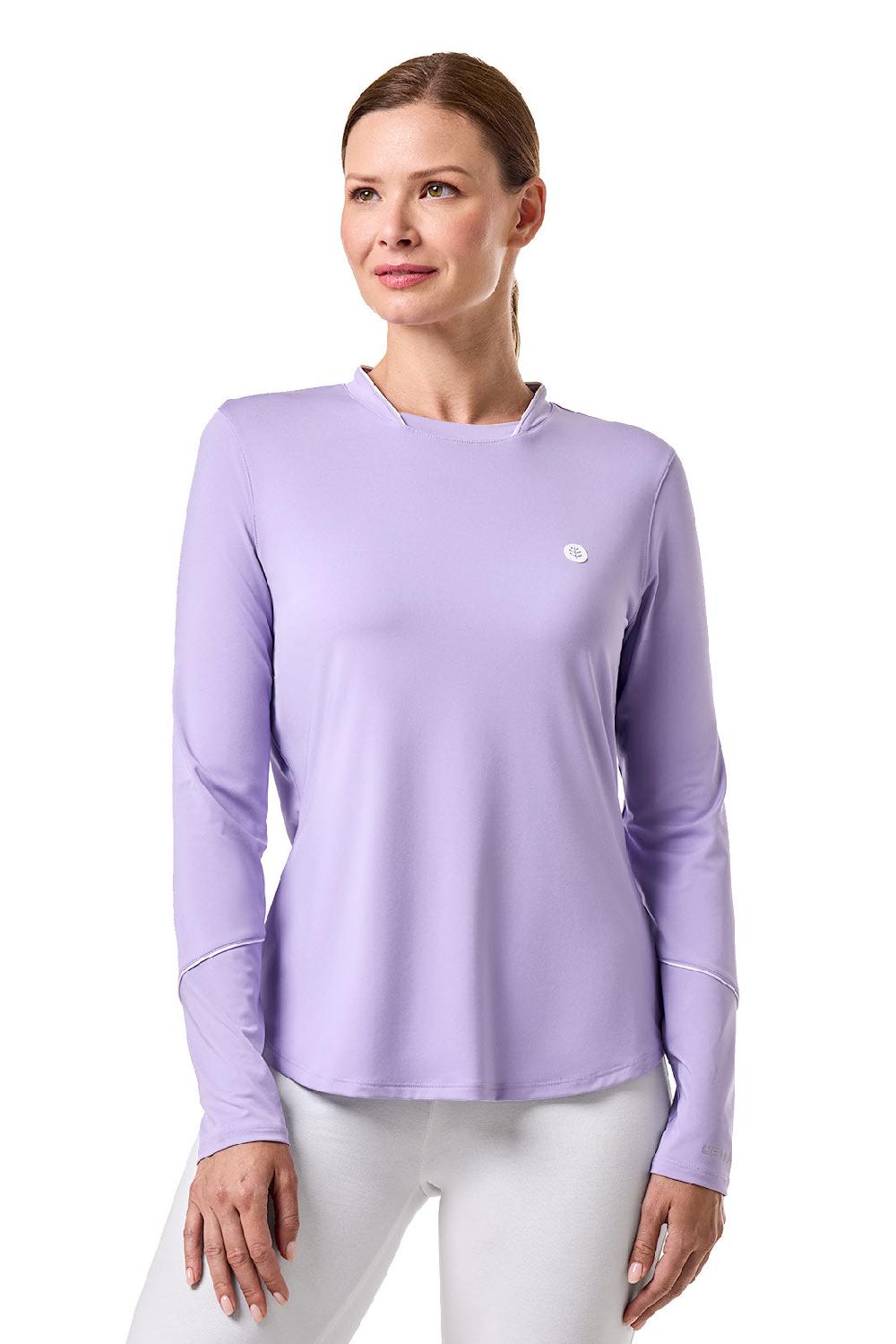 Coolibar Women's Match Point Long Sleeve Tee | Lavendula