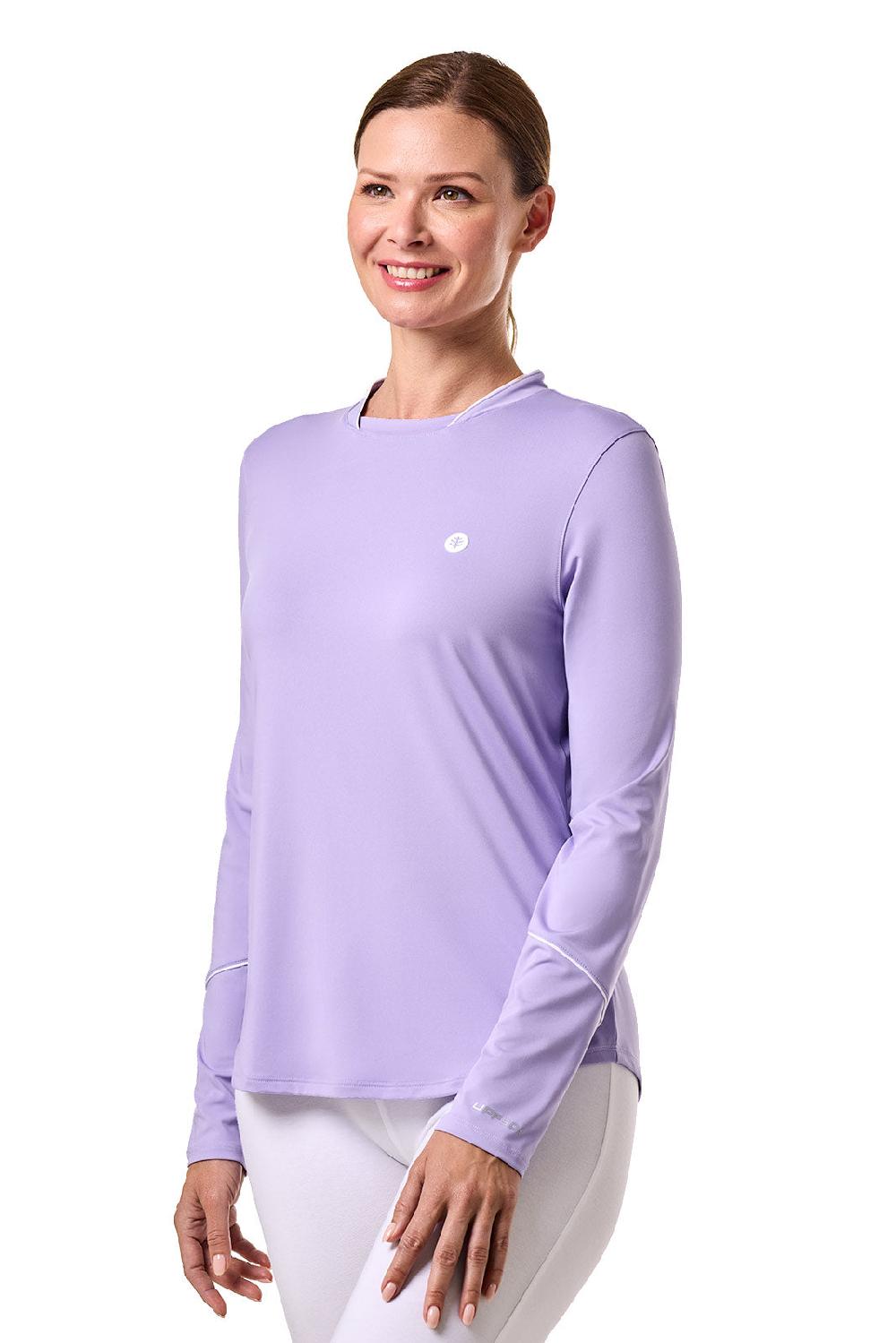 Coolibar Women's Match Point Long Sleeve Tee | Lavendula