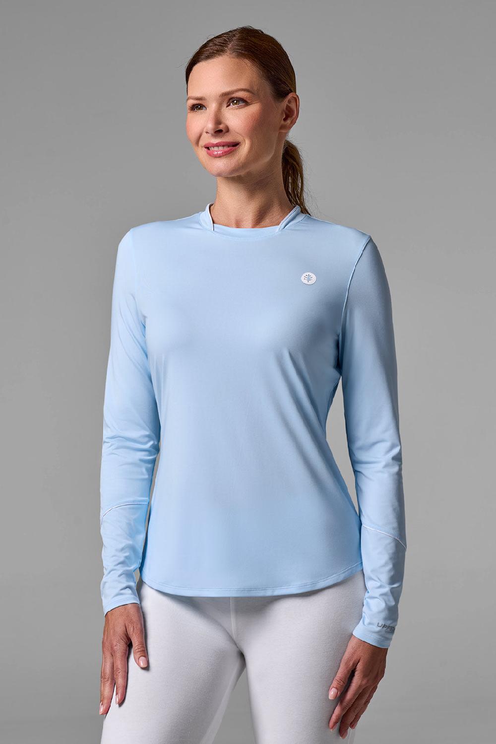 coolibar Women's Match Point Long Sleeve Tee | Skyride