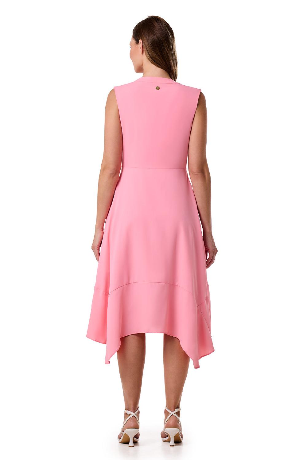 Coolibar Women's Monroe Button Front Midi Dress | Flamingo Pink