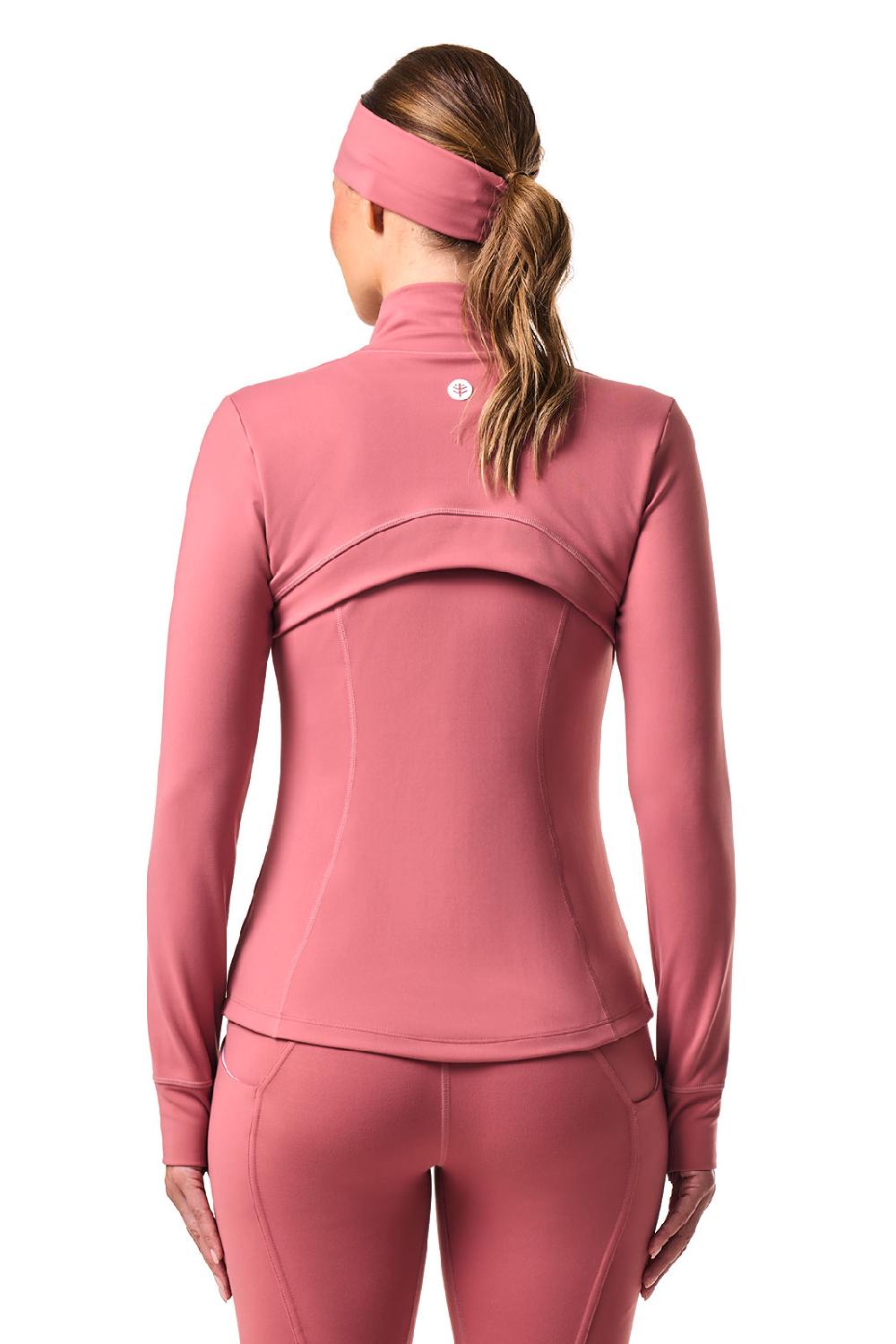 Coolibar Women's Namaste Yoga Jacket | Terracotta Rose