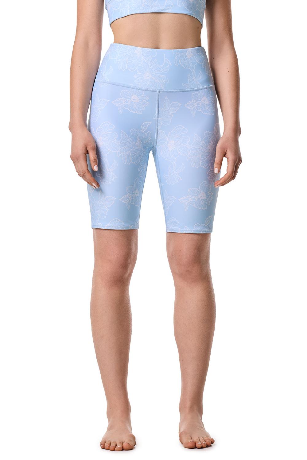 Coolibar Women's Ocean Sculpt High Rise Swim Short | Skyride Perfect Peony