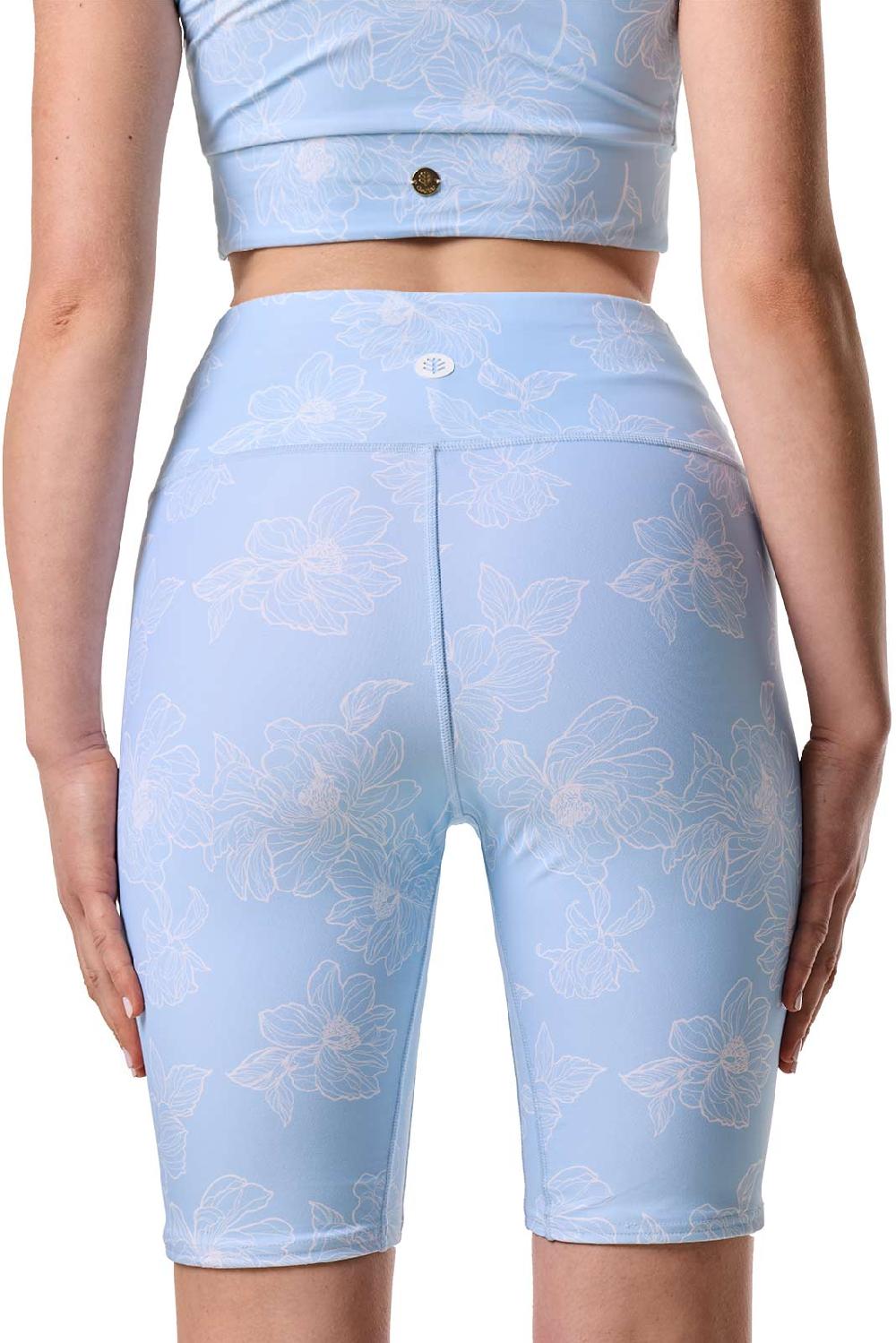 Coolibar Women's Ocean Sculpt High Rise Swim Short | Skyride Perfect Peony