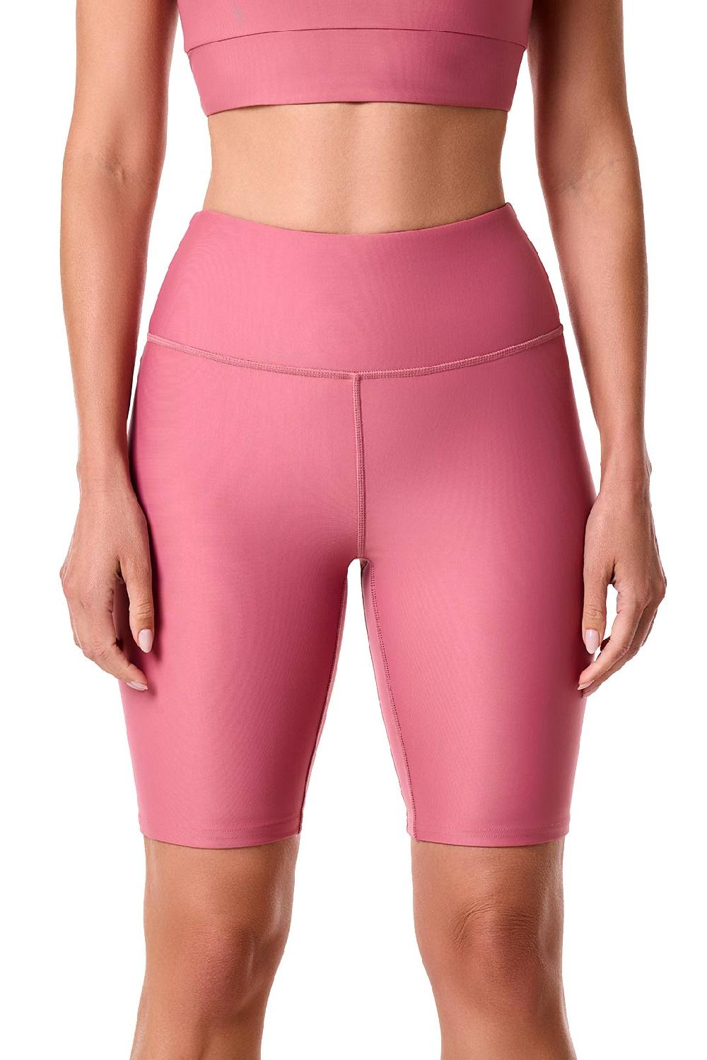 Coolibar Women's Ocean Sculpt High Rise Swim Short | Terracotta Rose