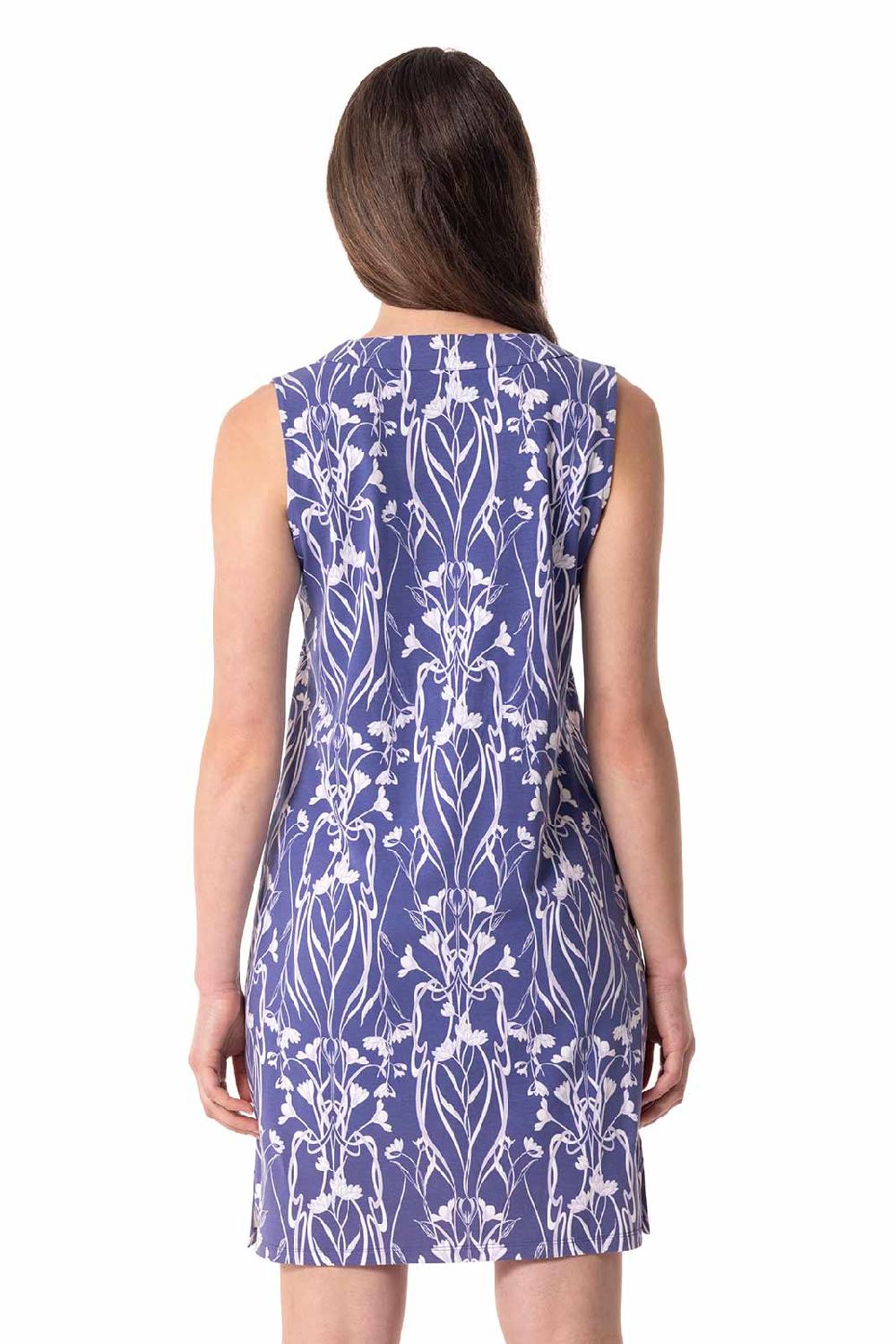 Coolibar Women's Oceanside Tank Dress | Future Dusk Iris Dusk