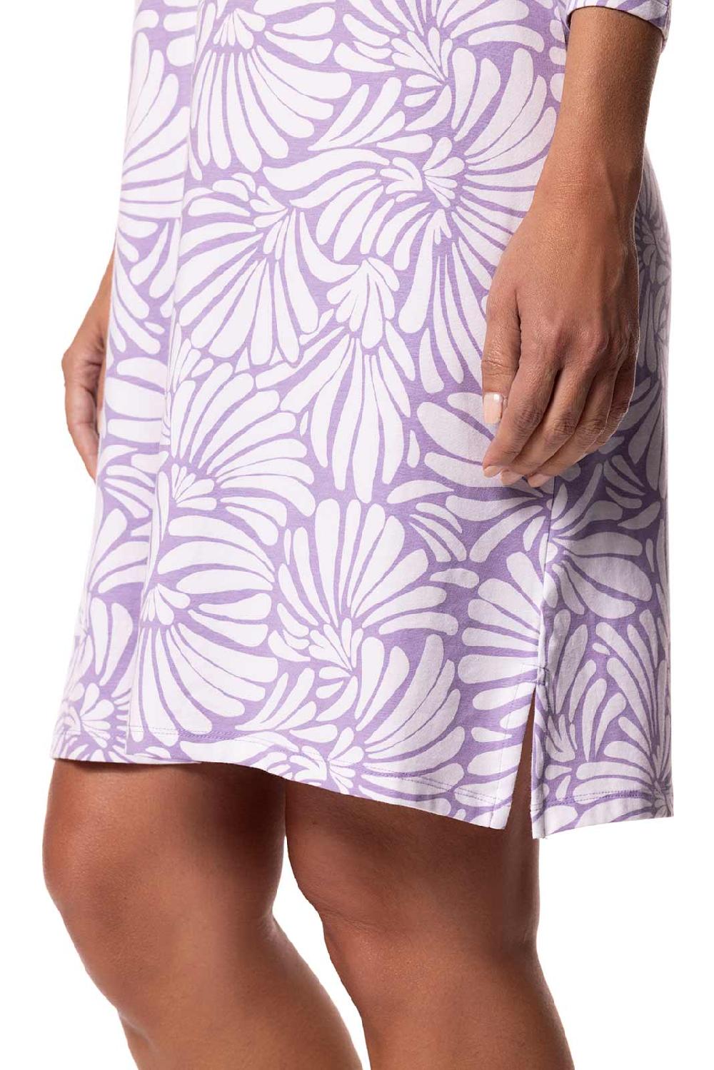 Coolibar Women's Oceanside Tunic Dress | Lavendula Sea Fan