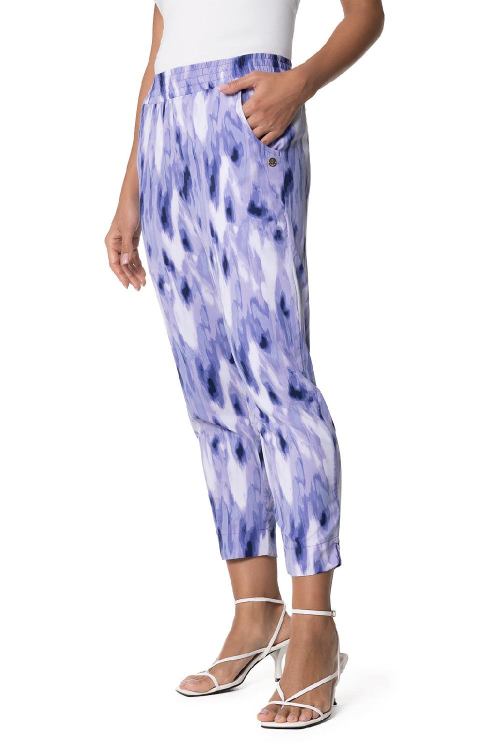 Coolibar Women's Perissa Pants | Future Dusk Icat Watercolor