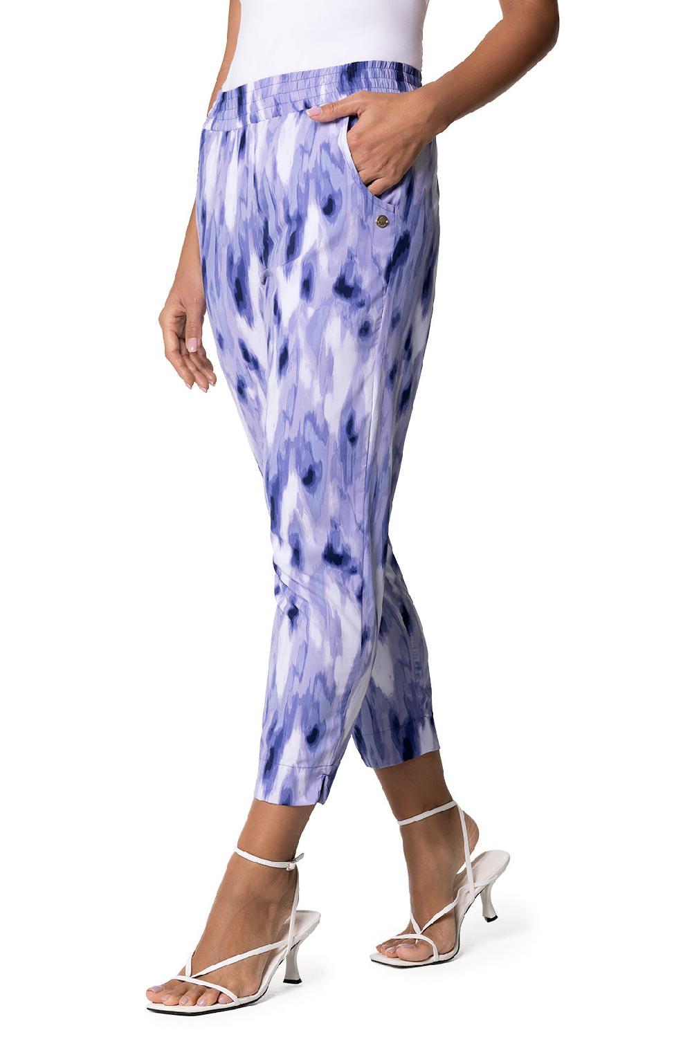 Coolibar Women's Perissa Pants | Future Dusk Icat Watercolor